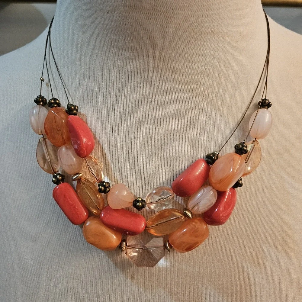 Lot of 3 Fashion Costume Jewelry‎ Necklaces